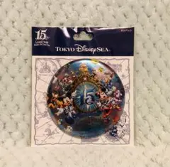 ★ディズニーシー 15周年☆アニバーサリー☆グランドフィナーレ☆缶バッジ★
