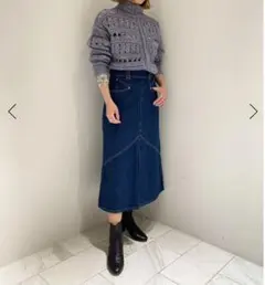 デニムロングスカート デニムスカート