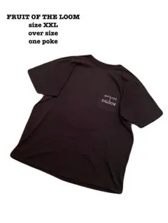フルーツオブザルーム 黒Tシャツ XXL オーバーサイズ バックプリント