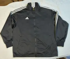 【希少】90s アディダス　日本製　L　トラックジャケット　デサント　y2k　黒