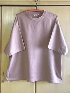 UNIQLO U エアリズムコットンオーバーサイズTシャツ 4XL ピンク 中古