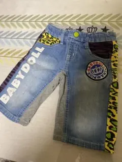 ベビードール デニム ハーフパンツ　120cm