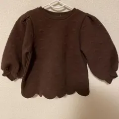 アプレレクール　茶色ジャガードトレーナー