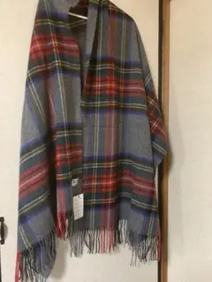 新品ジョンストンズストール大判カシミア100％グレースチュワートISZX1607