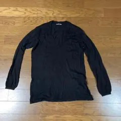 45rpm カットソー　薄手　黒　綿100％