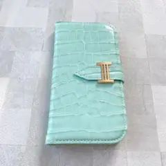 らくらくスマートフォン F-52B ケース　手帳型 グリーン