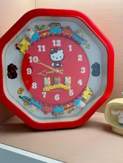 超レア♪ 2007年製・SANRIO・ハローキティ 電波 からくり掛け時計 新品