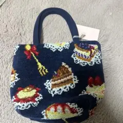 ラブラリーバイフェイラー　パティスリー　ミニトートバッグ　ネイビー（新品）