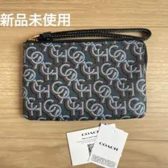 新品未使用タグ付き】コーチCOACH デニム生地 ポーチ 財布 小物入れ 