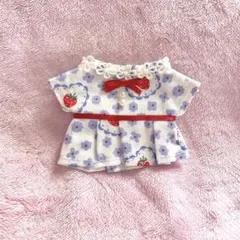 花柄 ワンピース ぬい服 16cm ぬいぐるみ服