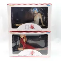 未開封 エヴァンゲリオン エクストラフィギュア 白と赤 アスカ レイ