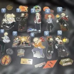 僕のヒーローアカデミア 爆豪勝己アクリルスタンドまとめ売り10点セット 僕のヒーローアカデミア 爆豪勝己アクリルスタンドまとめ売り10点