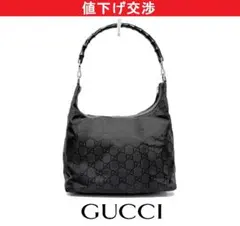 [正規品]グッチGUCCI GG柄ナイロンキャンバス ワンショルダーバッグ小