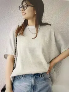 SHIPS any:〈洗濯機可能〉ワッフル ワイド TEEのサムネイル