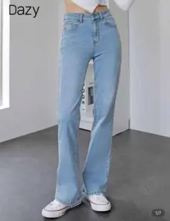 SHEIN DAZY シンプル ブーツカット ジーンズ Sサイズ