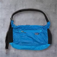 【希少】patagonia ナイロン ショルダーバッグ ブルー 00s y2kのサムネイル