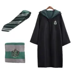 ハリーポッター　スリザリン コスプレ衣装 3点セット