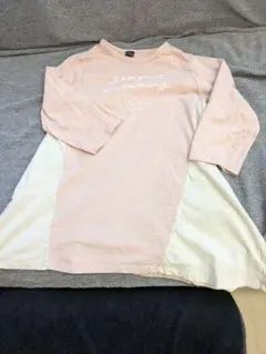 ☆春に☆リラックスワンピース 七分袖 ピンク☆ルームウエア☆パジャマ