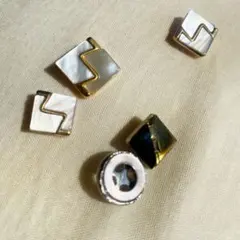 ヴィンテージボタン 4種5個セット〈M-11〉
