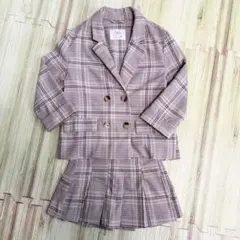 【美品】ZARA フォーマル チェック柄 ジャケット スカート セット 6歳