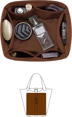 最終値下げ!バッグインバッグ 高級バッグインバッグ 軽量バッグ収納 整理整頓