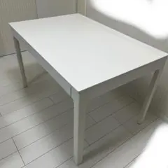 引取り限定　IKEA ホワイト ダイニングテーブル 伸長式