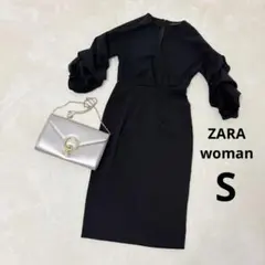 ZARA ザラ オケージョンドレス Vネックワンピース セレモニー