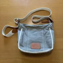 Dakota ショルダーバッグ キャンバス レザー グレー