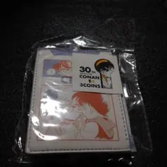 新品☆名探偵コナン　パスケース 30th Anniversary 3COINS