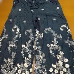 花柄 ガウチョパンツ