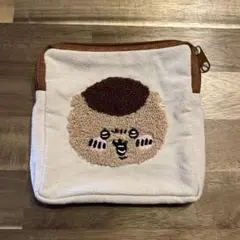 ちいかわ 栗まんじゅう 刺繍キャンバス ポーチ　②
