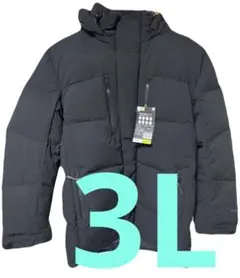 ワークマン エックスシェルター プレミアム ギガパフダウンコート 3L ブラック