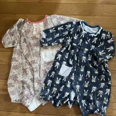 カバーオール　ロンパース　少し裏起毛　50〜70〜80