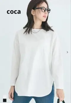 coca レギュラーオンスコットンサイドスリットビッグTシャツ　Sサイズ