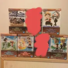 ワンピース ワールドコレクタブルフィギュア 5つセット ルフィ ゾロ サンジなど