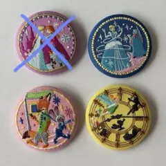 ディズニー　刺繍缶バッジ2 3点セット