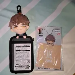 三代目J Soul Brothers ぬいぐるみ付パスケース 缶バッジホルダー