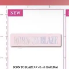 BORN TO BLAZE ステッカー SAKURA