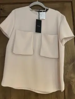 YOKO CHAN バックリボン 半袖ブラウス ピンクベージュ F - メルカリ