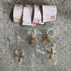 りぼん めじるしアクセサリー ガチャガチャ 神風怪盗ジャンヌ ロザリオ4点セット