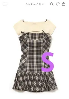 andmary Karen check mini dress M - メルカリ