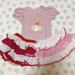 プリンセス柄半袖Tシャツ＋フリフリスカパンまとめ売り/シャーリーテンプル