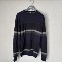 エクストラファインメリノボーダークルーネックセーター（長袖）