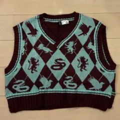 一度着用　H&M ハリーポッター ニットベスト　Mサイズのサムネイル