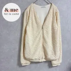 リップサービス　ジャガードジップジャケット　ノーカラー　Ｖネック　ポケット