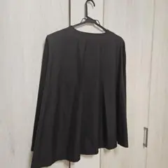 MARECHAR TERRE 黒 異素材ミックス長袖トップスのサムネイル