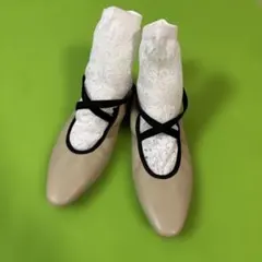 LE TALON ル タロン クロスエラ ステック フラットシューズ 24