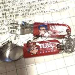 レア　ペコちゃん ポコちゃん スプーン・フォークセット キーホルダー 未開封