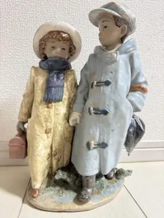 LLADRO・リヤドロ・寒い日の登校・グレス・フィギュリン・欠損無し