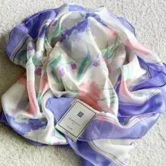 ジバンシー GIVENCHY シルク100% 大判スカーフ ストール 花柄 新品